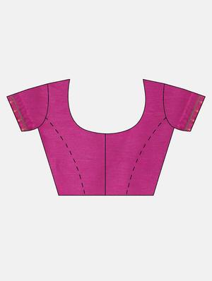 embroidered bordered saree with blouse - 17528647 - Standard Image - 3