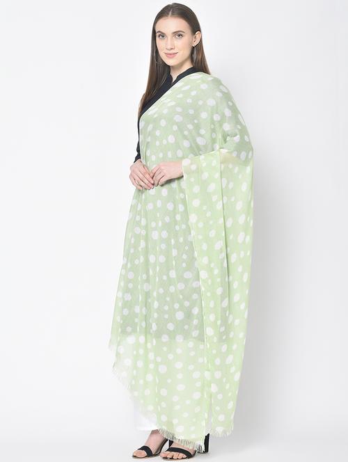 green cotton scarf - 17528718 - Standard Image - 1