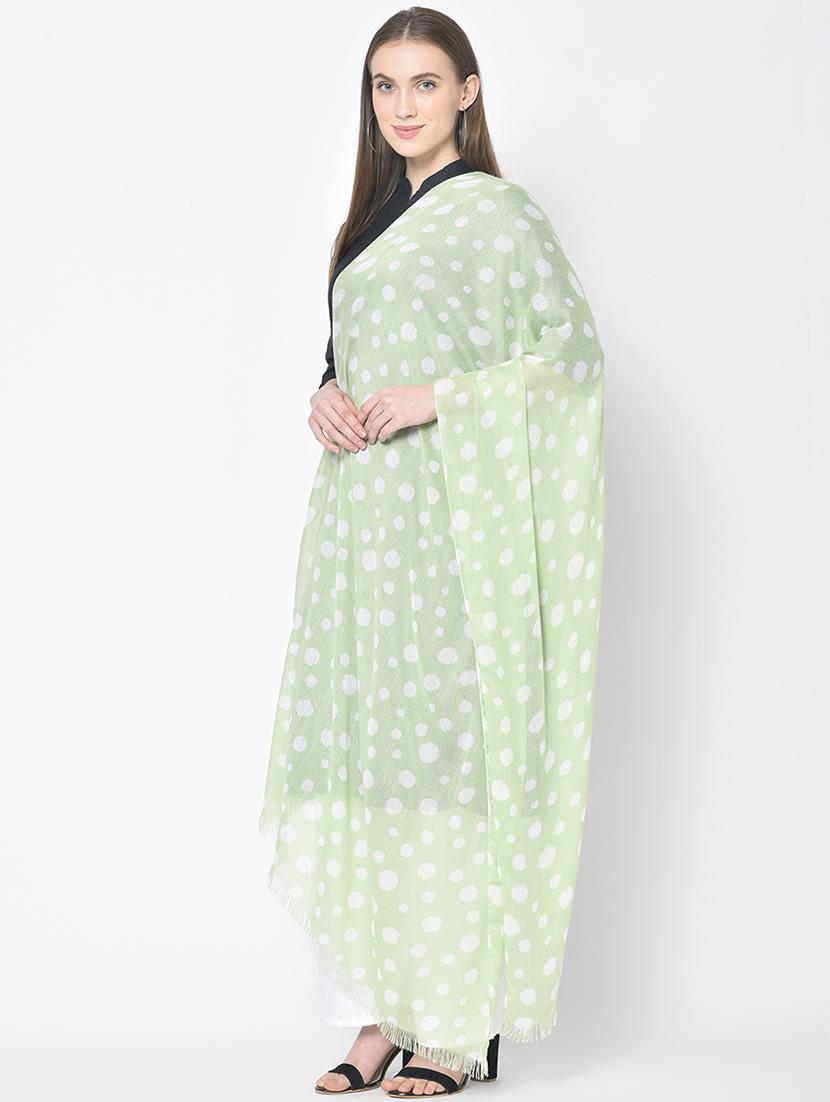 green cotton scarf - 17528718 - Zoom Image - 1