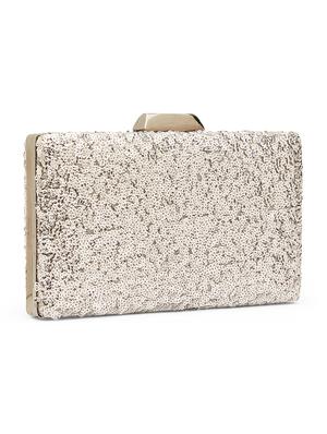 silver shimmer box clutch - 17528750 - Standard Image - 5