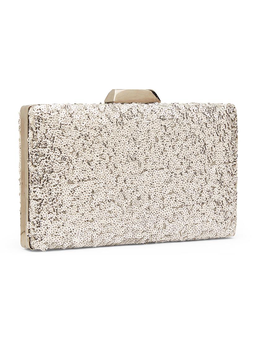 silver shimmer box clutch - 17528750 - Zoom Image - 5