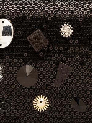 black shimmer box clutch - 17528751 - Standard Image - 4
