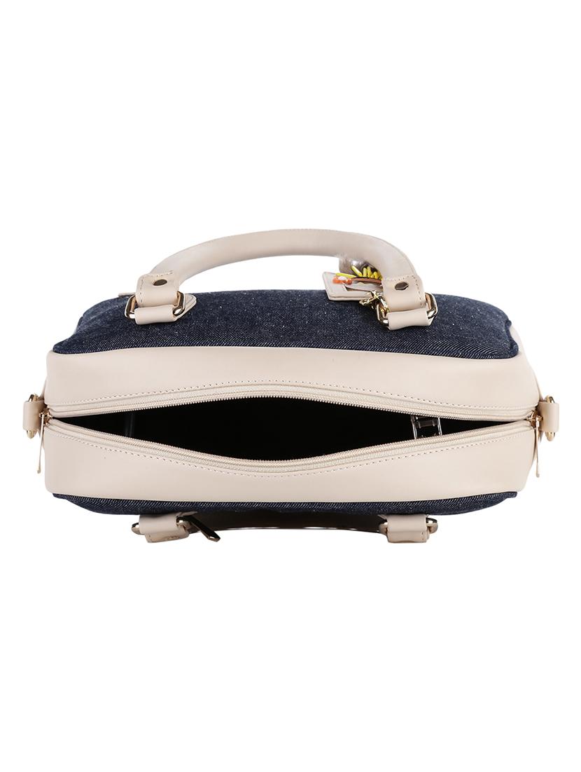 cream leatherette (pu) regular handbag - 17528845 - Zoom Image - 3