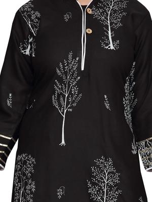 black cotton suit set - 17529047 - Standard Image - 4