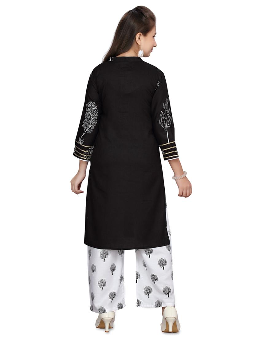 black cotton suit set - 17529047 - Zoom Image - 3