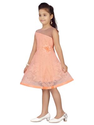 orange net frock - 17529053 - Standard Image - 2