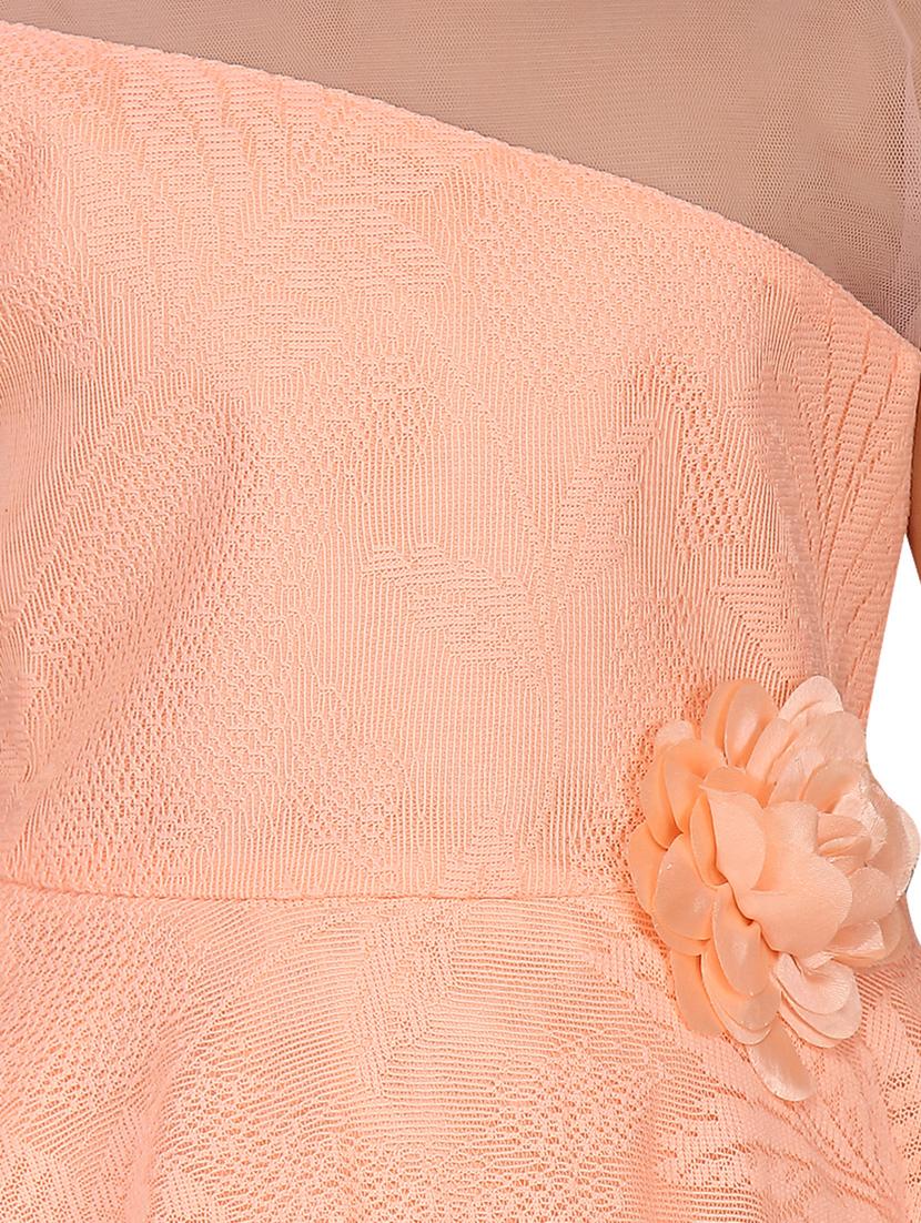 orange net frock - 17529053 - Zoom Image - 4