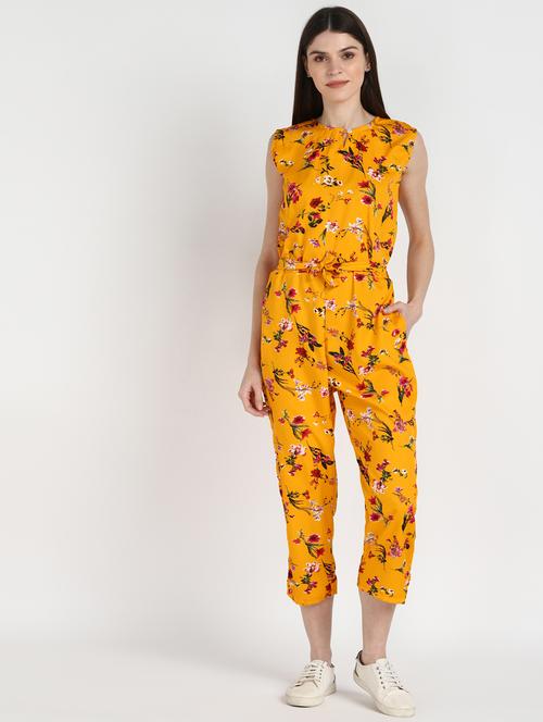 tie front floral jumpsuit - 17529524 - Very Small Image - 1