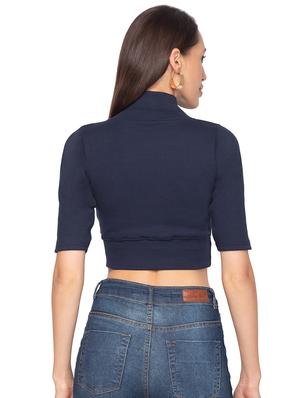 v-neck crop tee - 17529579 - Standard Image - 3