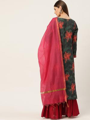 floral kurta sharara set - 17529937 - Standard Image - 3