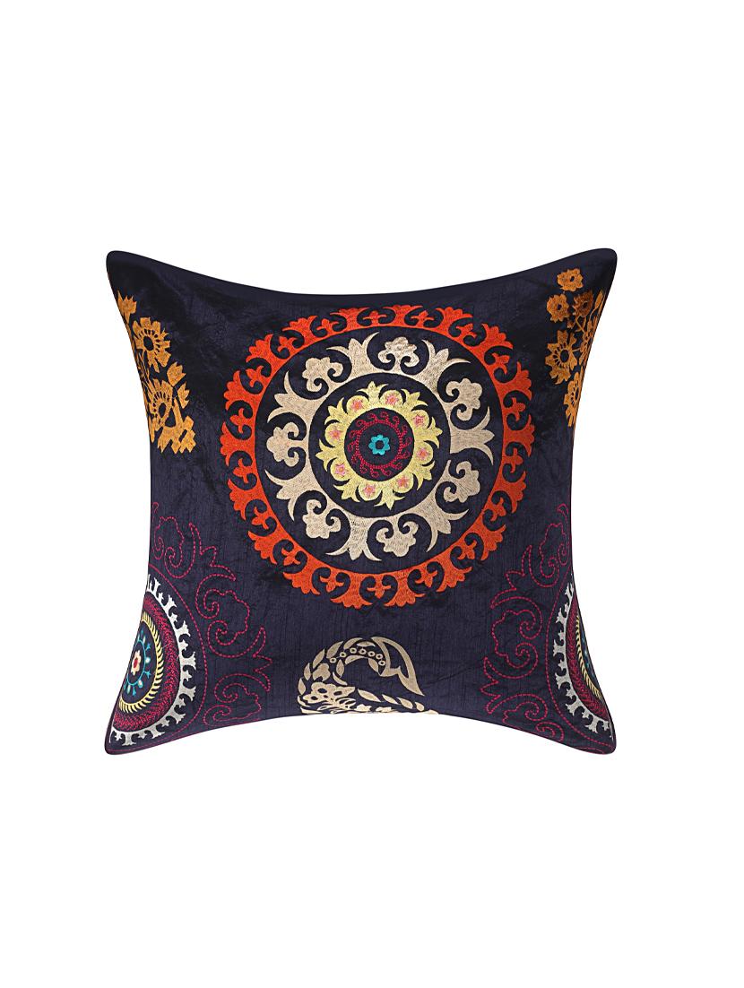 indhome life pure cotton 16x16 inches embroideried work cushion cover set of 5 - 17530113 - Zoom Image - 2
