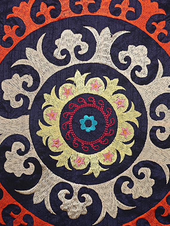 indhome life pure cotton 16x16 inches embroideried work cushion cover set of 5 - 17530113 - Zoom Image - 4