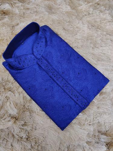 embroidered kurta pajama set - 17530275 - Standard Image - 1