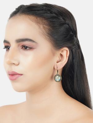 multi colored metal drop earring - 17530297 - Standard Image - 5