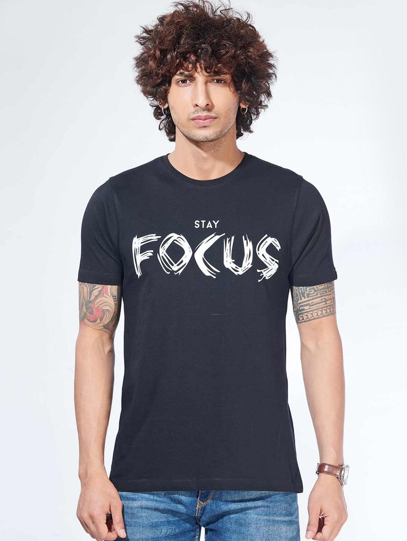black printed t-shirt - 17530418 - Zoom Image - 1