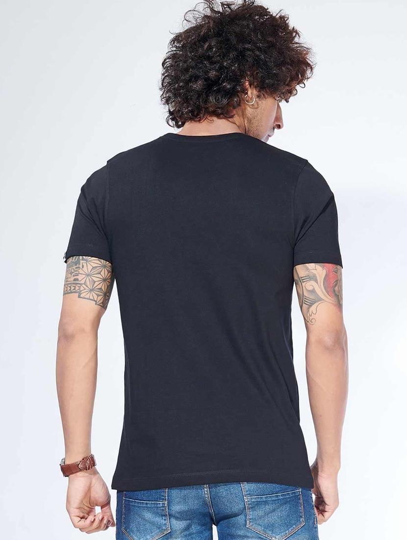 black printed t-shirt - 17530418 - Zoom Image - 3