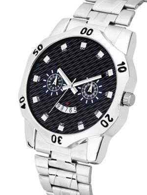 adk black color watch for men pro gear mt-402 - 17531020 - Standard Image - 2