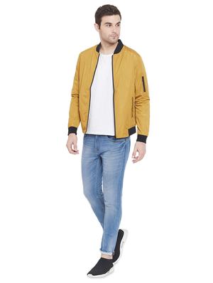 yellow solid bomber jacket - 17531139 - Standard Image - 4