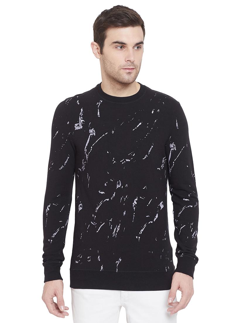 black printed sweatshirt - 17531181 - Zoom Image - 1