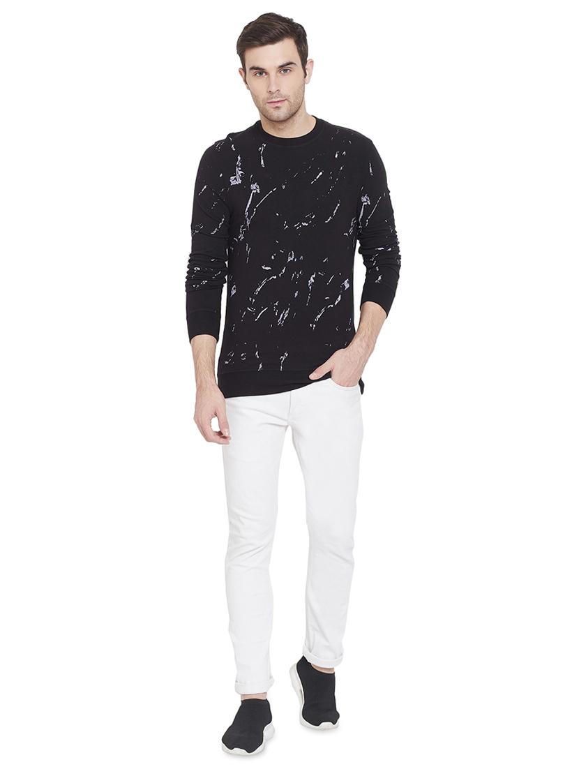 black printed sweatshirt - 17531181 - Zoom Image - 4