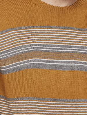 yellow striped pullover - 17531195 - Standard Image - 5