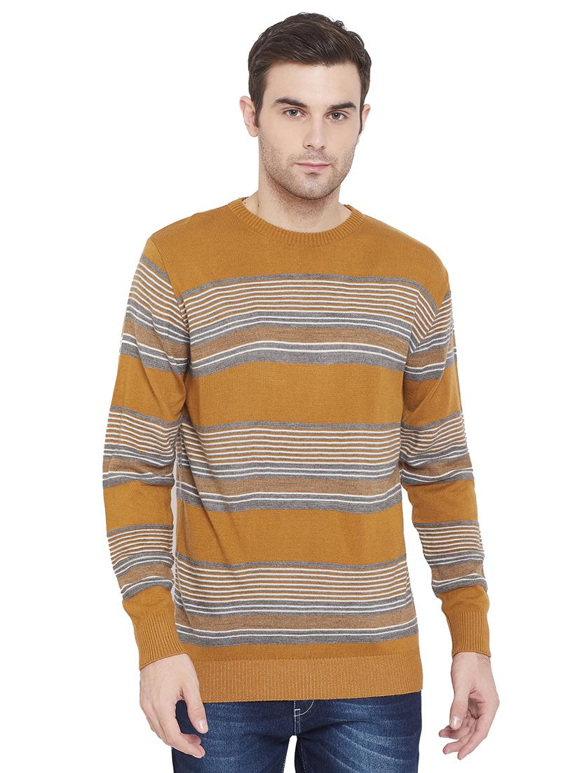 yellow striped pullover - 17531195 - Zoom Image - 1