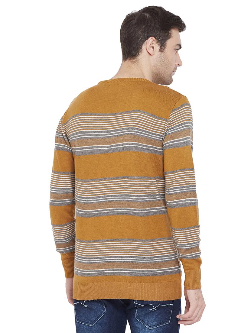 yellow striped pullover - 17531195 - Zoom Image - 3