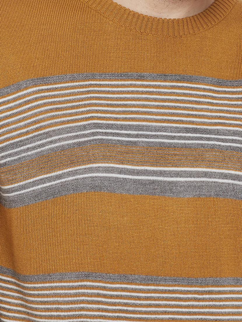 yellow striped pullover - 17531195 - Zoom Image - 5