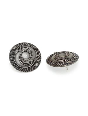 silver brass studs earring - 17531275 - Standard Image - 3