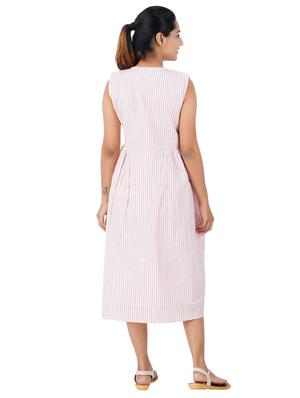 round neck striped dress - 17531422 - Standard Image - 3