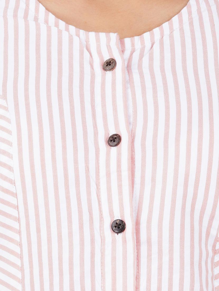 round neck striped dress - 17531422 - Zoom Image - 4