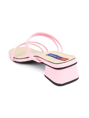 pink synthetic platforms sandals - 17531488 - Standard Image - 3