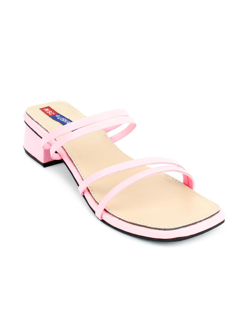 pink synthetic platforms sandals - 17531488 - Zoom Image - 1