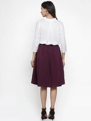 tie front top with skirt set - 17531544 - Standard Image - 2