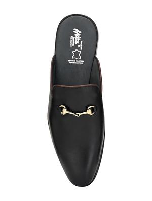 black leather slip on loafers - 17531696 - Standard Image - 4