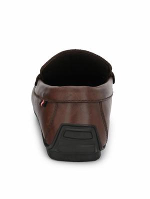 brown leather slip on loafers - 17531718 - Standard Image - 3