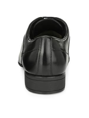 black leather laceup derbies - 17531961 - Standard Image - 3