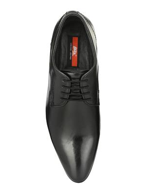 black leather laceup derbies - 17531961 - Standard Image - 4