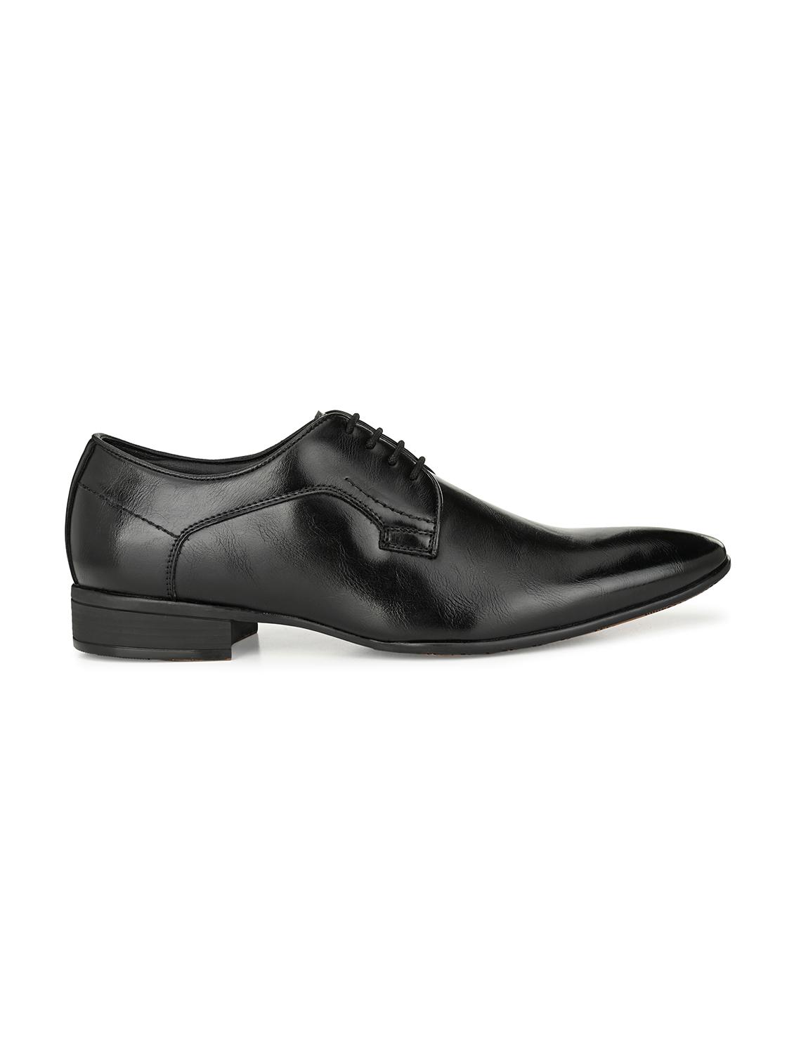 black leather laceup derbies - 17531961 - Zoom Image - 2