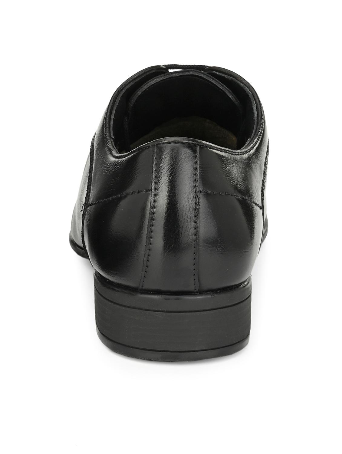 black leather laceup derbies - 17531961 - Zoom Image - 3
