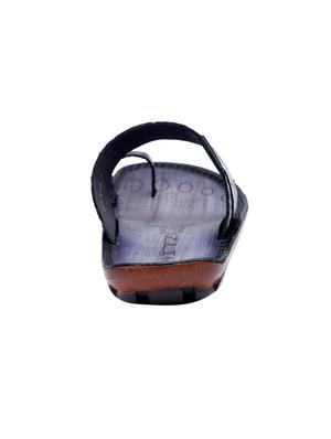 black leather slip on slippers - 17532059 - Standard Image - 3