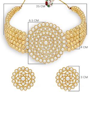 gold plated choker necklace - 17532340 - Standard Image - 4