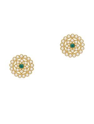 green gold plated choker necklace - 17532343 - Standard Image - 4