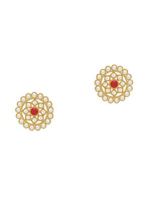 red gold plated choker necklace - 17532349 - Standard Image - 4