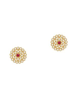 red gold plated choker necklace - 17532357 - Standard Image - 4