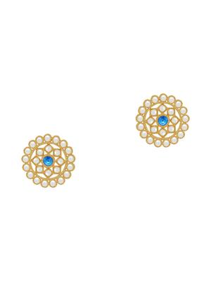 blue gold plated choker necklace - 17532359 - Standard Image - 4