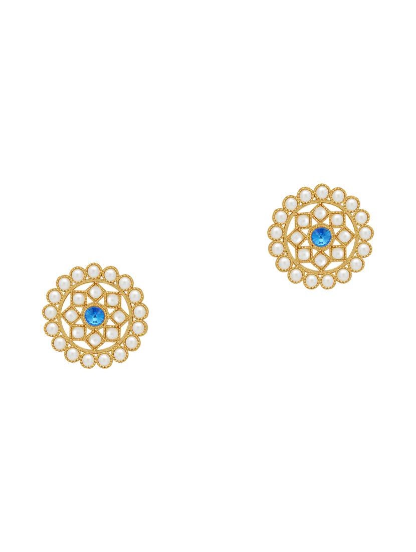 blue gold plated choker necklace - 17532359 - Zoom Image - 4