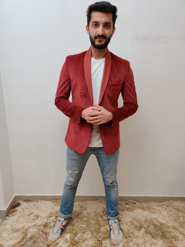 red casual blazers - 17532471 - Standard Image - 1
