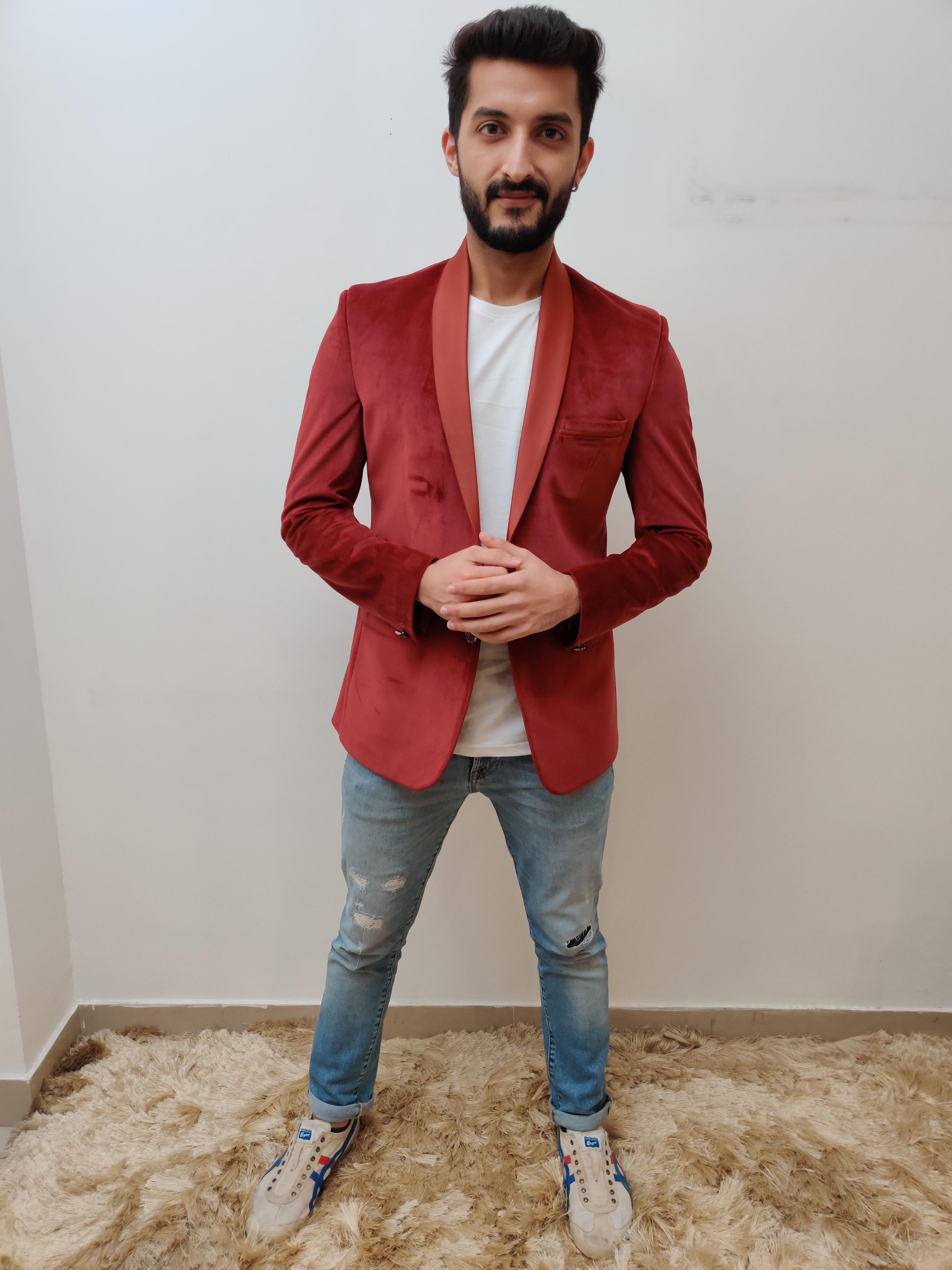 red casual blazers - 17532471 - Zoom Image - 1