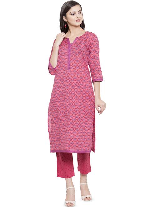 floral kurta pant set - 17532682 - Standard Image - 1